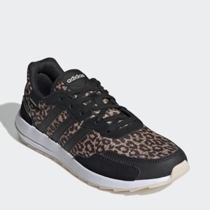 Adidas  Cheetah Animal Print Athletic Running Black and Brown Shoes